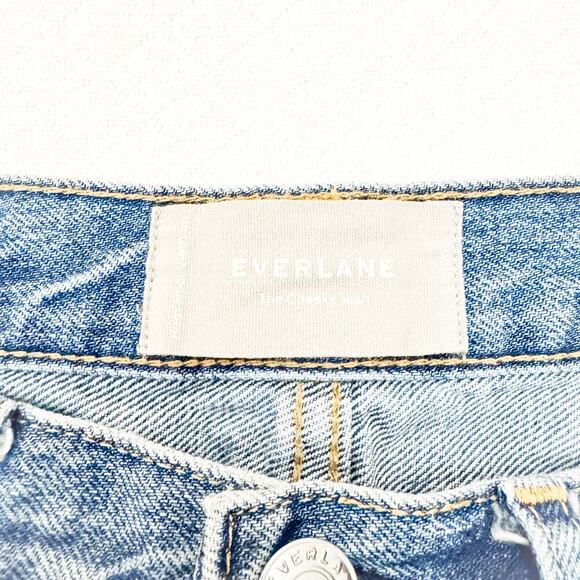 Everlane The Cheeky Jean Button Fly Medium Wash Denim Size 25 Crop - Picture 6 of 8